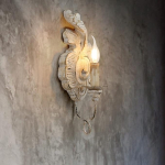 Aplique De Pared Estilo Vintage En Madera Tallada - Imagen 6
