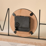 Reloj De Mesa Escritorio Silencioso En Madera Letras - Imagen 4