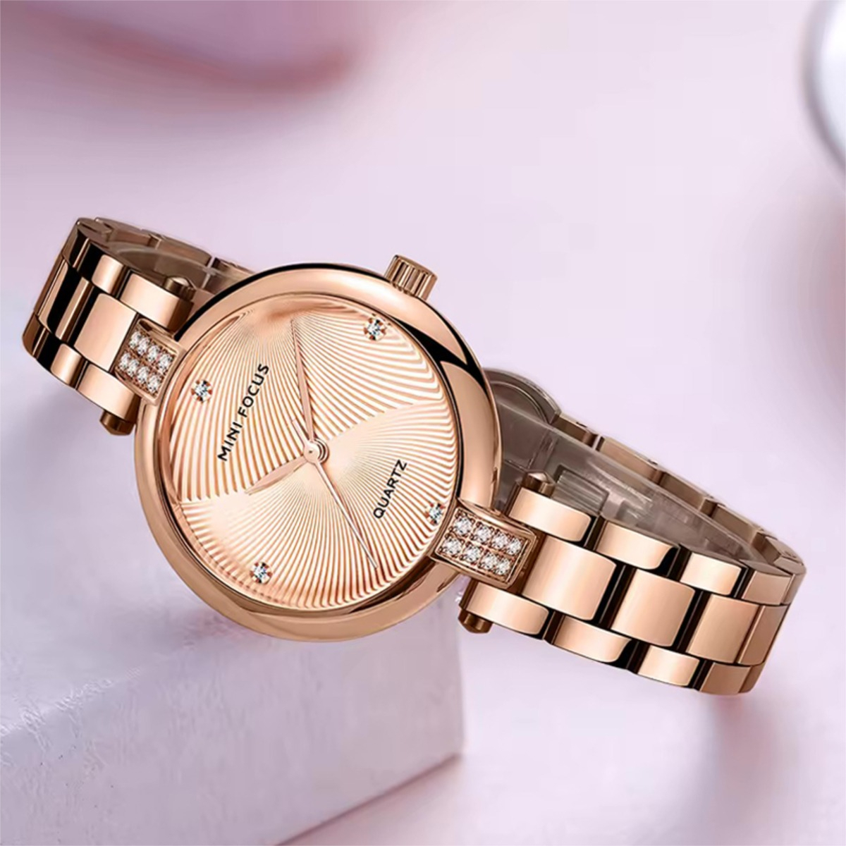 Reloj Mujer Mini Focus Cuarzo Ultrafino Acero Plata 30cm - Imagen 8