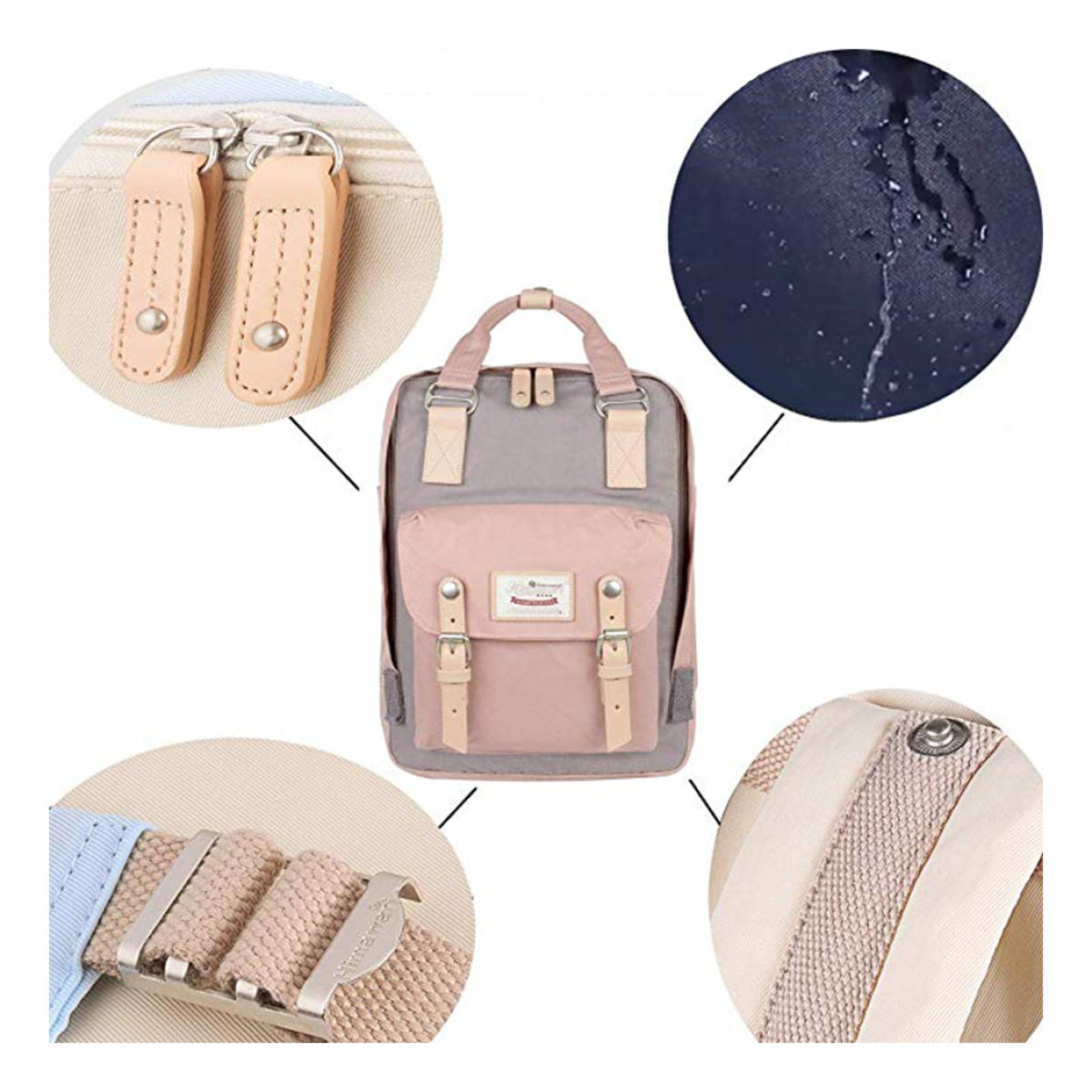 Mochila Doughnut Urbana Moda Bolsillo Laptop Calidad - Imagen 15