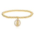 Pulsera Con Colgante Dije Catolico Delicado