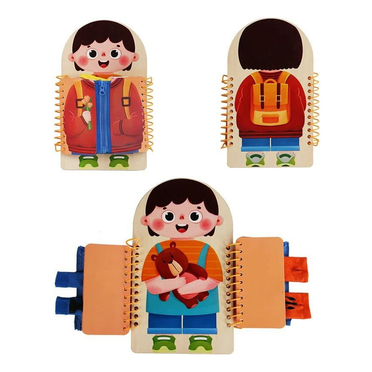 Juego De Vestir Montessori Para Niños Interactivo - Imagen 2