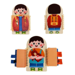 Juego De Vestir Montessori Para Niños Interactivo - Imagen 2