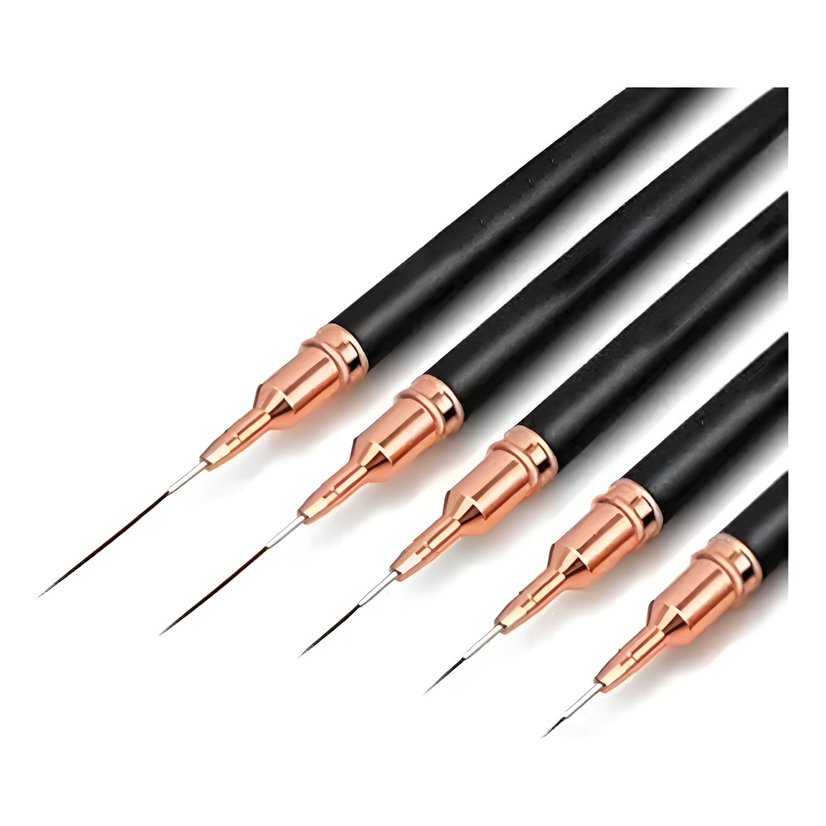 Set 5 Pinceles Liners Para Decoración De Uñas Profesionales - Imagen 1