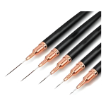 Set 5 Pinceles Liners Para Decoración De Uñas Profesionales