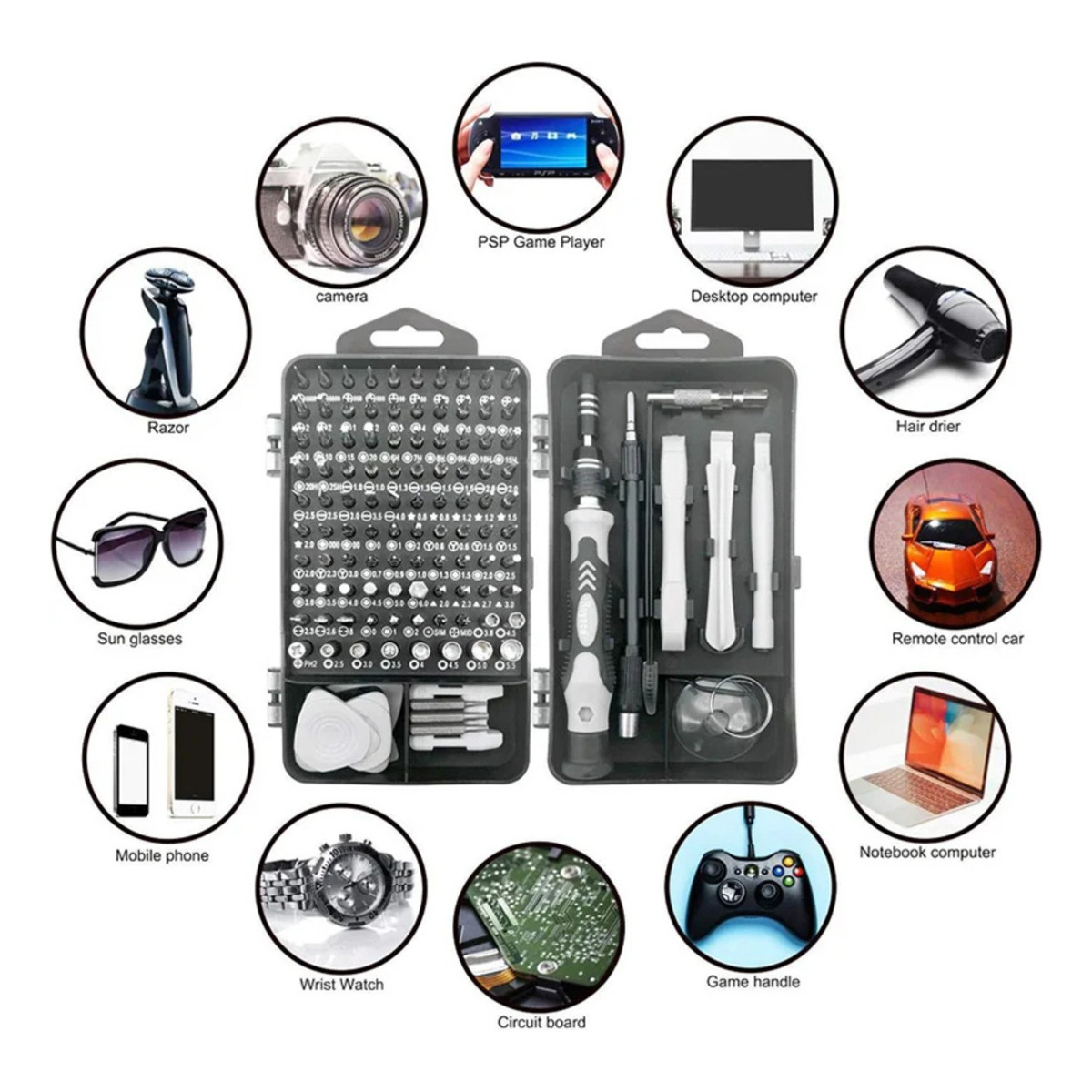 Kit De Destornilladores Magnéticos Para Reparación 122 En 1 - Imagen 5