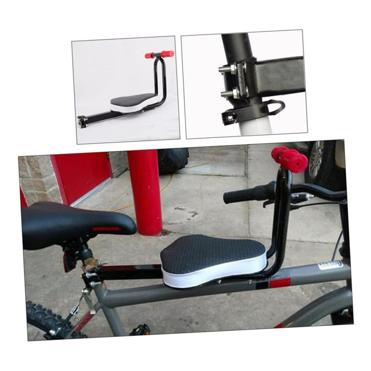 Silla Niño Asiento Frontal De Bicicleta Seguridad Infantil - Imagen 5