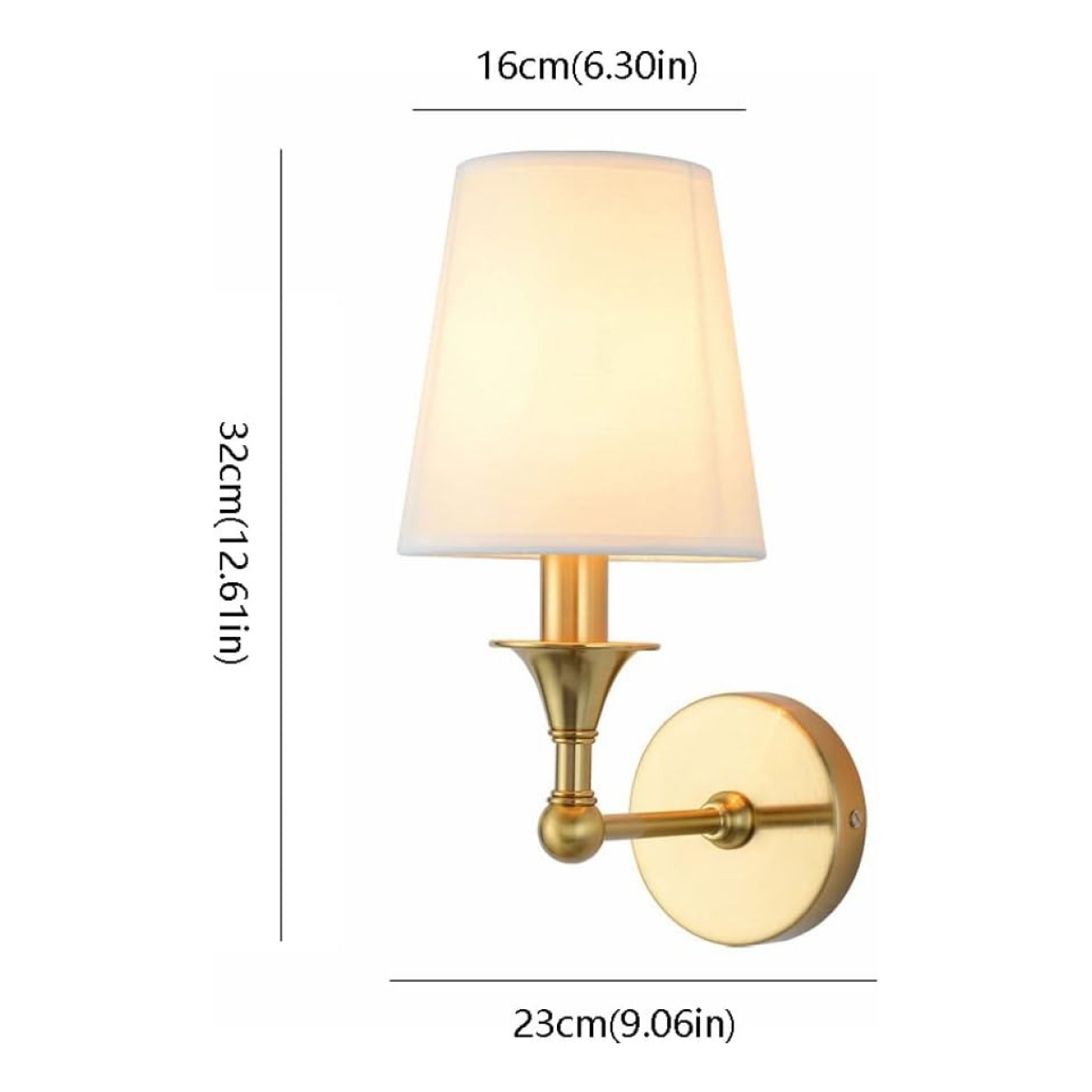 Lampara Aplique De Pared Recta Candelabro Elegante Moderna - Imagen 5