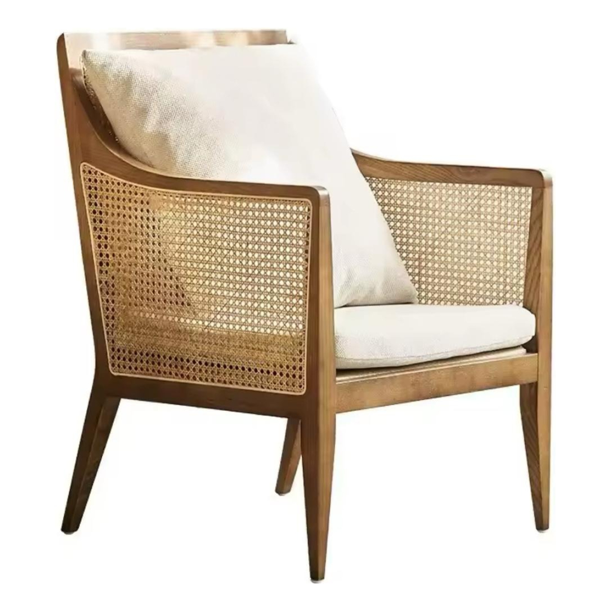 Butaca Silla Nórdica Interior De Madera Sofa Boho - Imagen 1