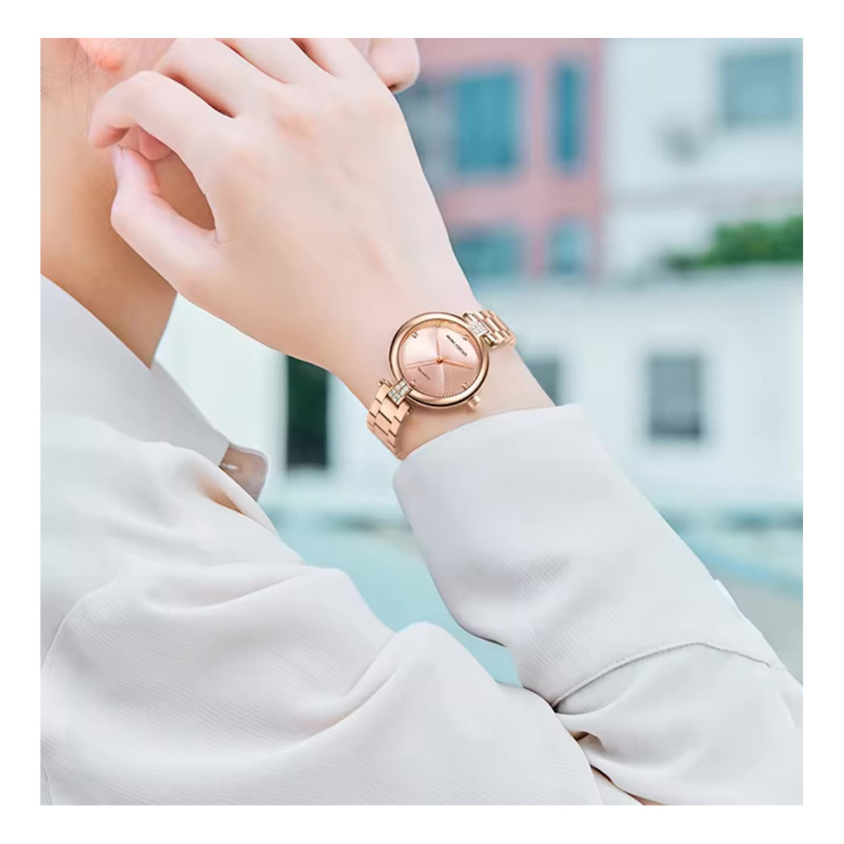Reloj Mujer Mini Focus Cuarzo Ultrafino Acero Plata 30cm - Imagen 7