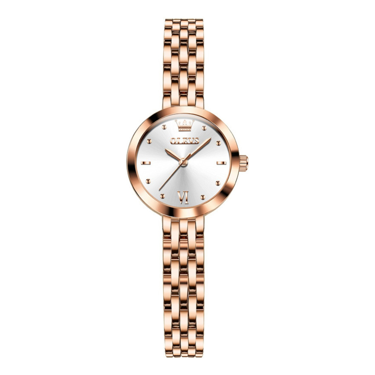 Reloj De Pulsera Mujer Análogo Con Malla De Acero Inox - Imagen 1