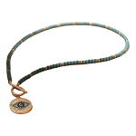Collar Amuleto Ojo Turco Colorido Con Cuentas De Piedra - Imagen 7