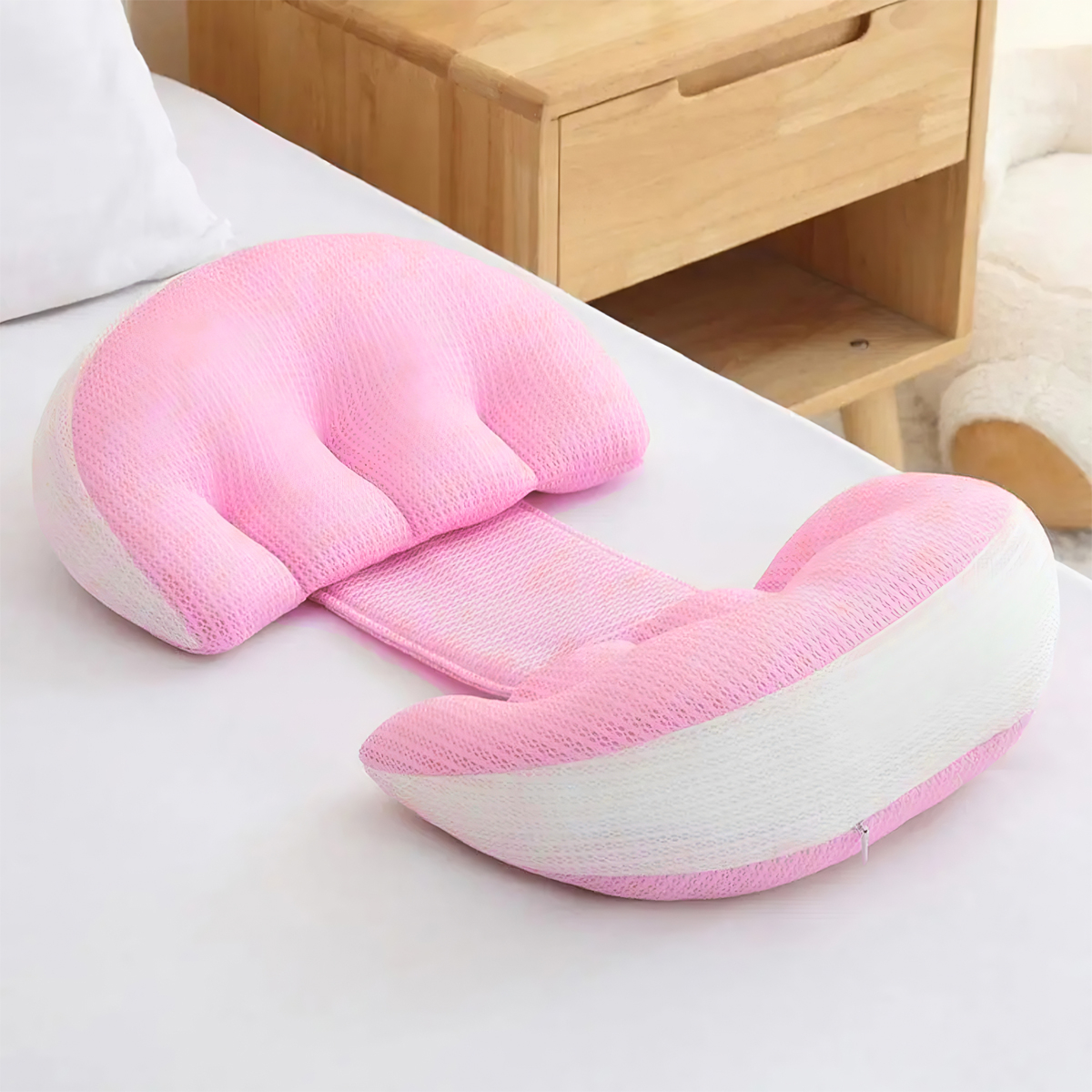 Almohada Para Protección Embarazo En Forma De C Abdominal - Imagen 5