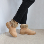 Botas Peludas De Dama Abrigadas Con Forro Corderito - Imagen 15
