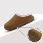 Pantuflas Abiertas Zapatos De Casa Con Corderito - Imagen 4