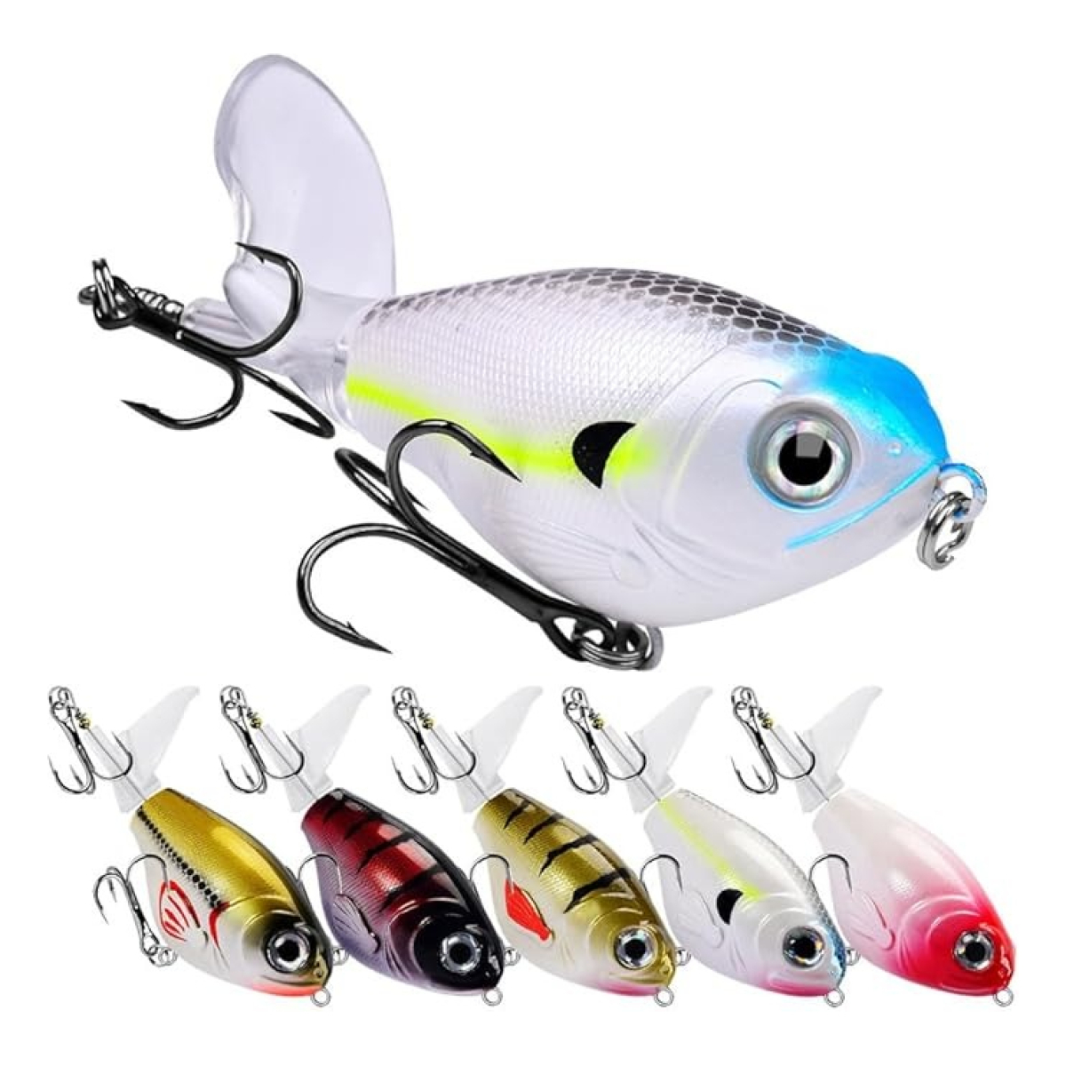 Señuelo Proberos Whopper Popper Con Elice Pesca - Imagen 10