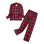 Conjunto Pijama De 2 Piezas Largo Con Estampado Para Mujer