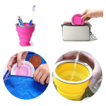 Vaso De Silicona Plegable Con Tapa Libre Bpa - Imagen 26