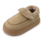 Pantufla Calzado De Abrigo De Corderito Suela Alta Dama - Imagen 2