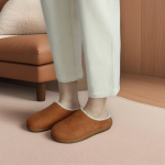 Pantuflas Abiertas Zapatos De Casa Con Corderito - Imagen 8