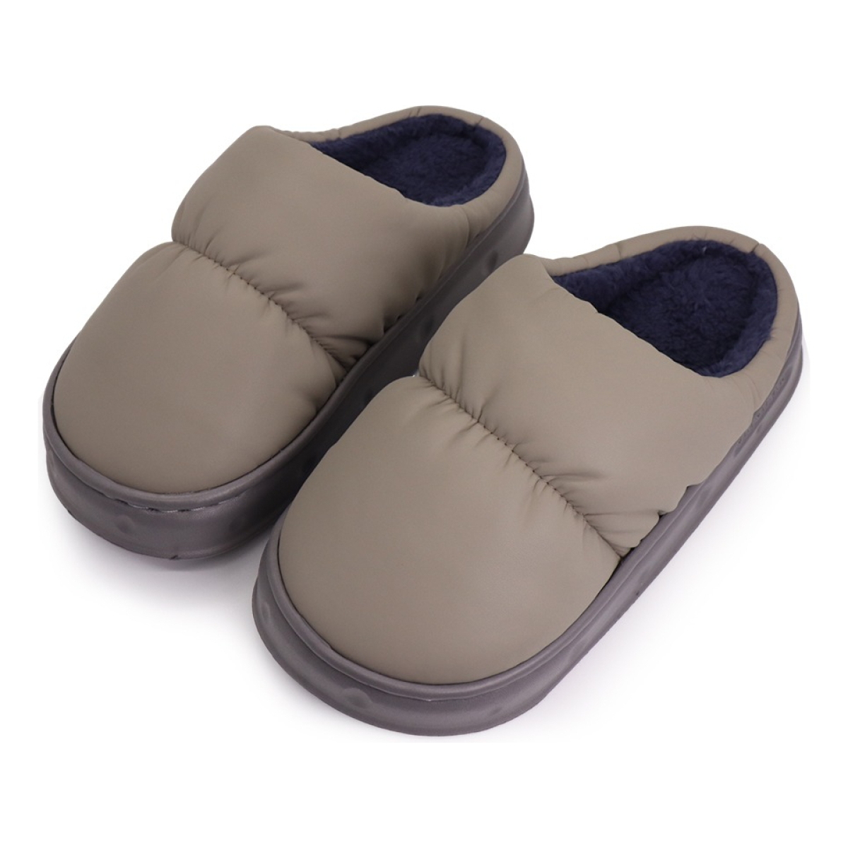 Pantuflas De Adulto Abiertas Puff Calidas Calzado - Imagen 17