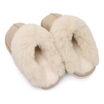 Pantuflas Abiertas Abrigadas Para Dama De Abrigo Comodas - Imagen 11