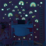Vinilos Stickers Decorativos Brilla Oscuridad Arcoíris - Imagen 3