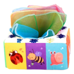Juguete Caja De Pañuelos Sensoriales Para Bebe Colores