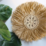 Decoración De Pared Boho Fibras Naturales Detalles En Madera - Imagen 7