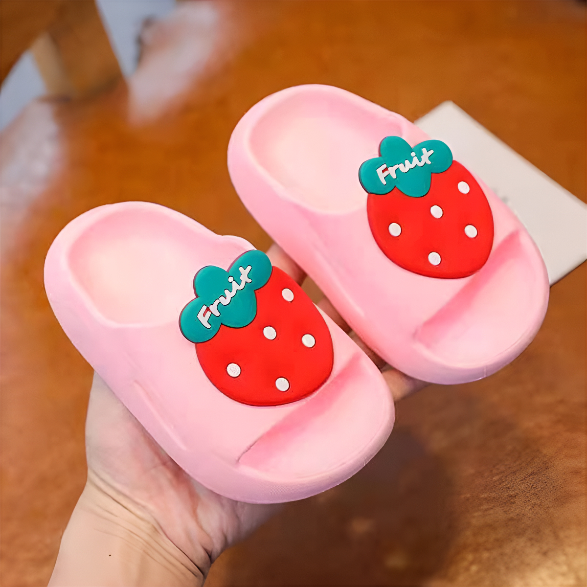 Chancletas Ojotas Infantiles Diseño Frutas Antideslizantes - Imagen 2