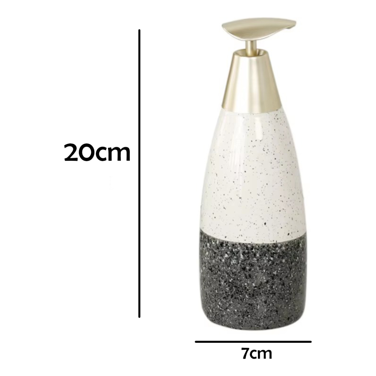 Dispensador Doble Diseño Cerámica De Jabón Líquido Para Baño - Imagen 4