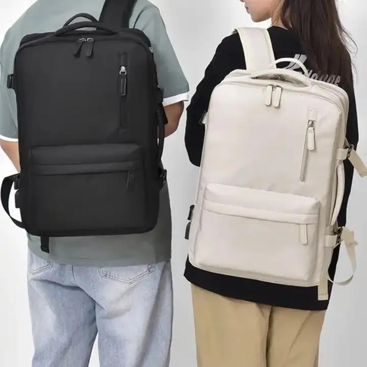 Mochila De Viaje Extra Grande Para Avion Carry On Con Usb - Imagen 5