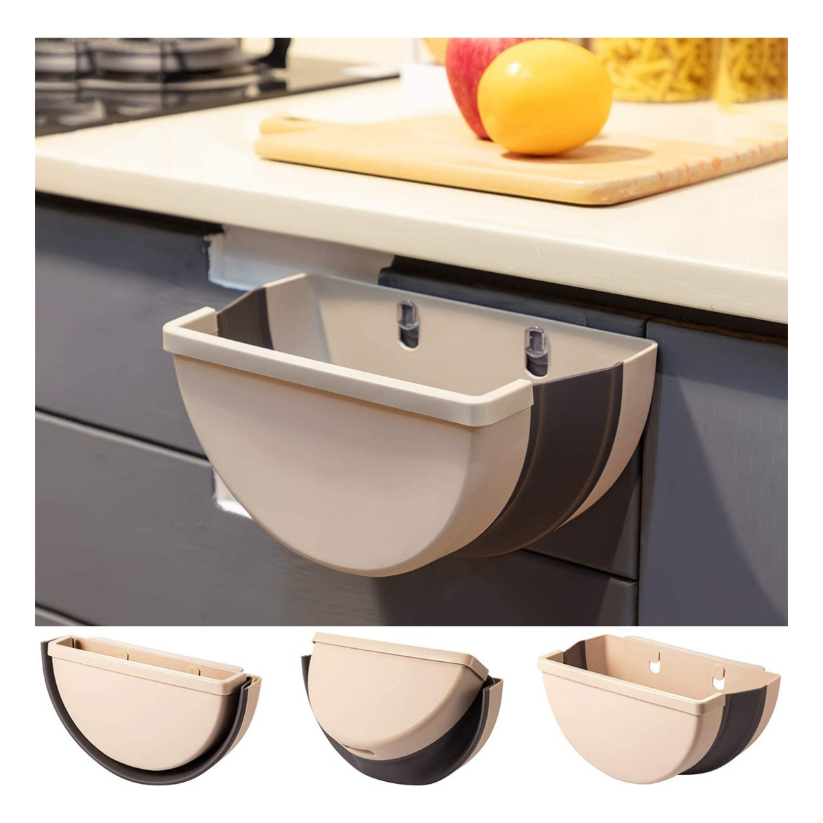 Papelera Plegable Cesto De Basura Colgante - Imagen 16