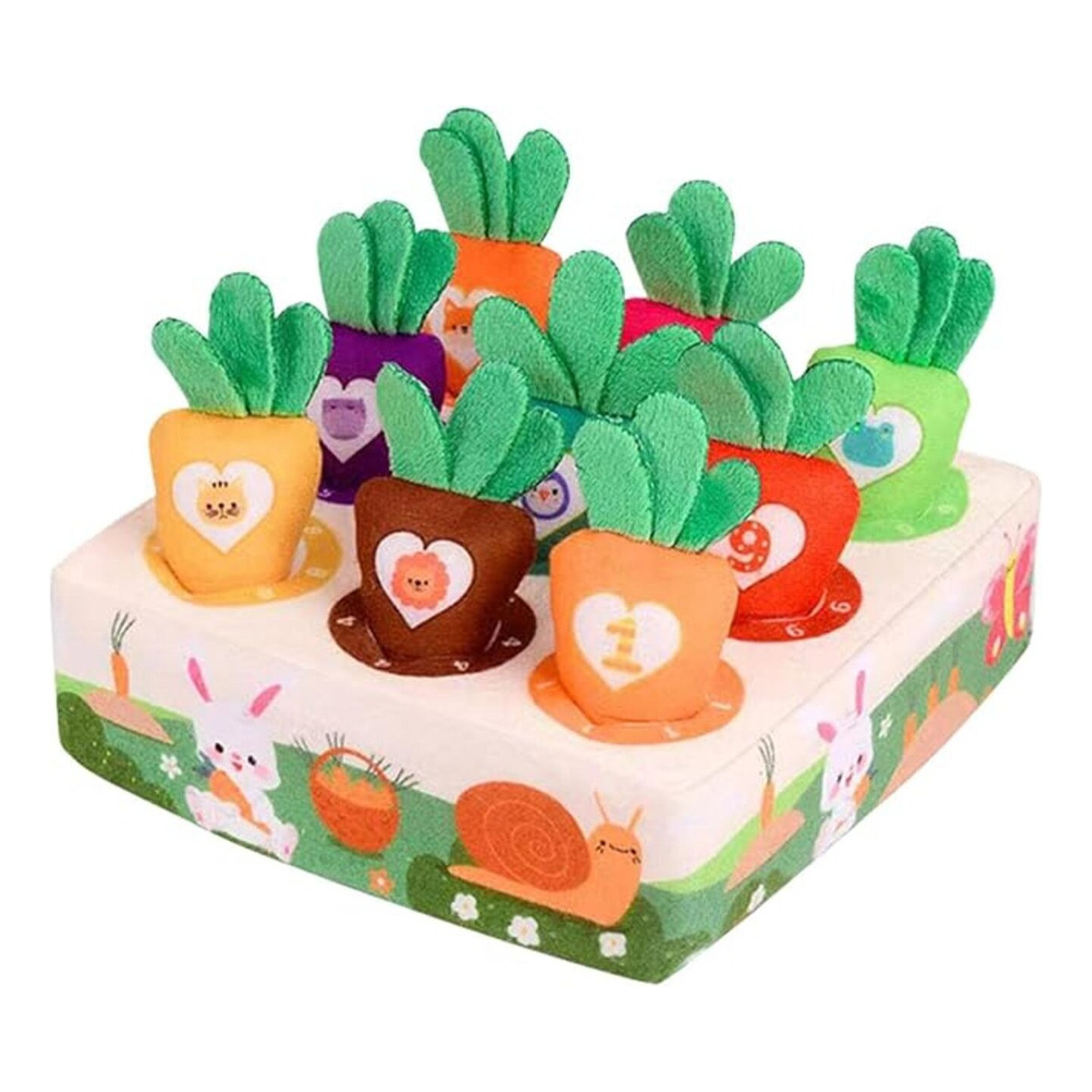 Juguete Sensorial De Encastre Montessori Zanahoria Bebes - Imagen 1