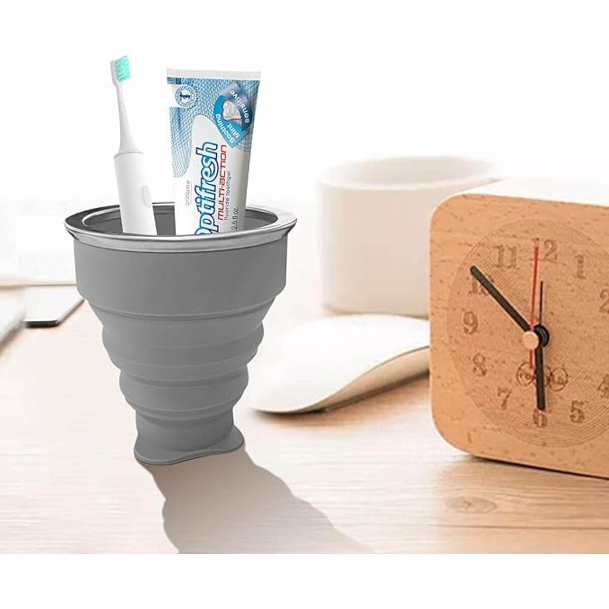 Vaso De Silicona Plegable Con Tapa Libre Bpa - Imagen 33