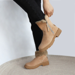 Botas Peludas De Dama Abrigadas Con Forro Corderito - Imagen 7