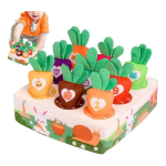 Juguete Sensorial De Encastre Montessori Zanahoria Bebes - Imagen 3
