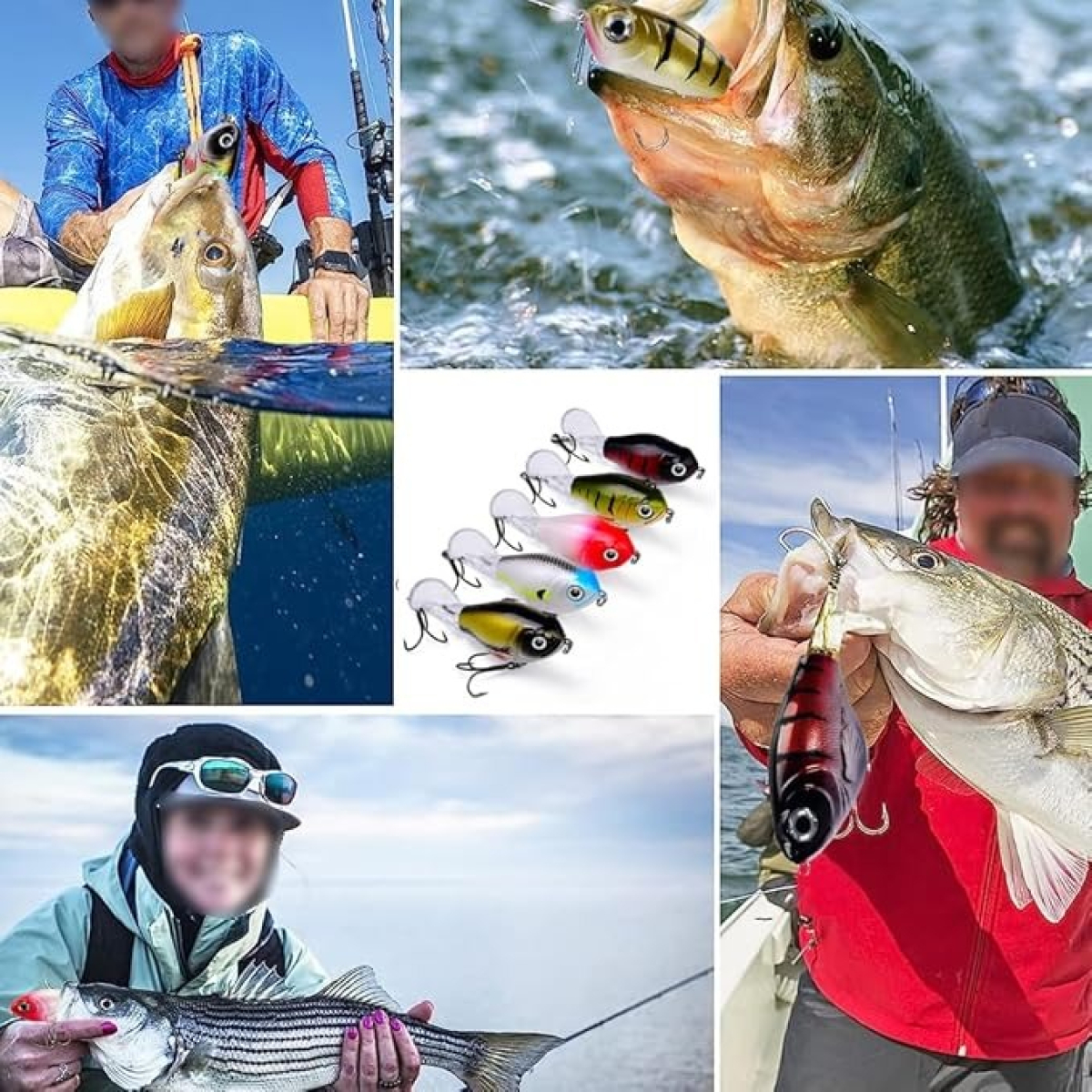 Señuelo Proberos Whopper Popper Con Elice Pesca - Imagen 30