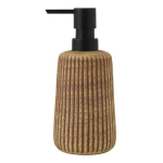 Dispensador De Jabón Cerámica A Rayas Texturizado Para Baño - Imagen 6