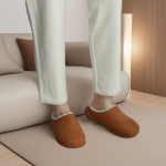 Pantuflas Abiertas Zapatos De Casa Con Corderito - Imagen 14