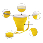 Vaso De Silicona Plegable Con Tapa Libre Bpa - Imagen 38