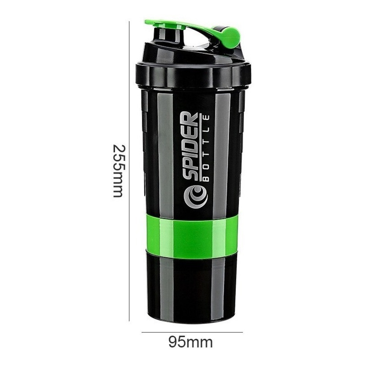 Botella Shaker Mezcladora Vaso Deportivo Porta Proteína - Imagen 2