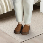 Sueco Con Plataforma Calzado De Abrigo En Gamuza Para Dama - Imagen 6