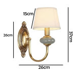 Lampara De Pared Aplique Elegante Clásico Decoracion - Imagen 7