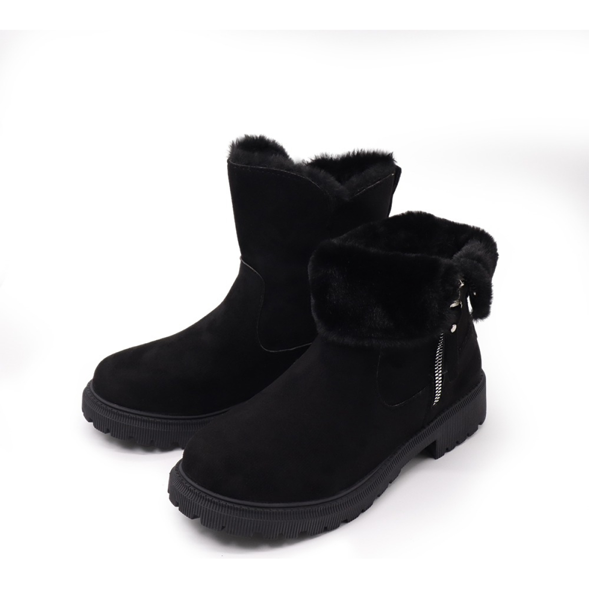 Botas Peludas De Dama Abrigadas Con Forro Corderito - Imagen 10