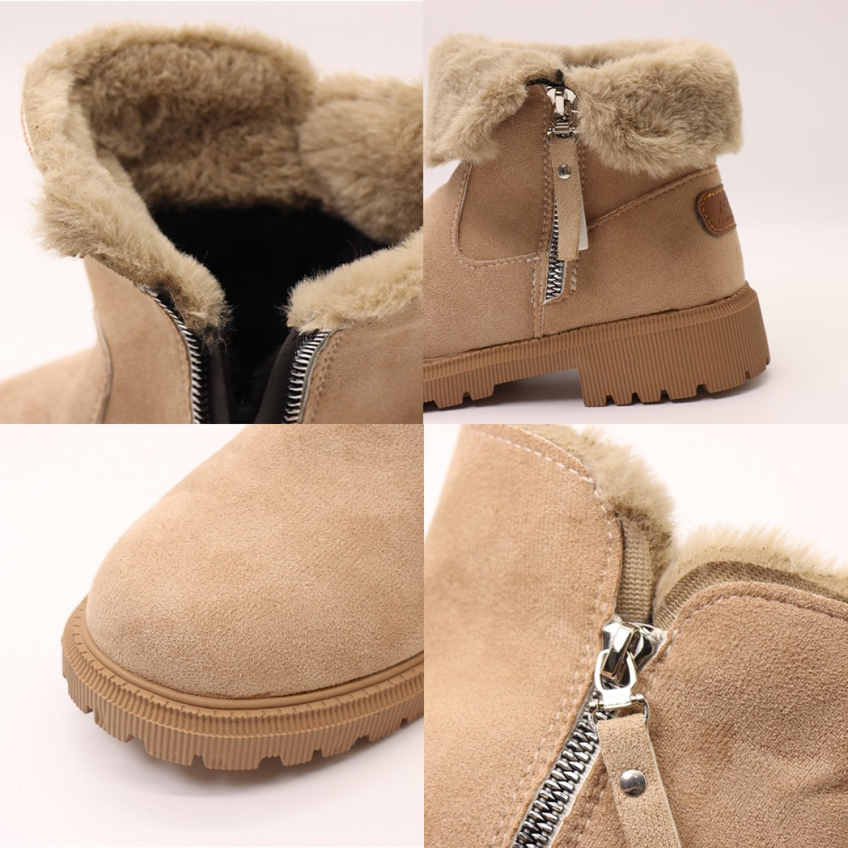 Botas Peludas De Dama Abrigadas Con Forro Corderito - Imagen 13