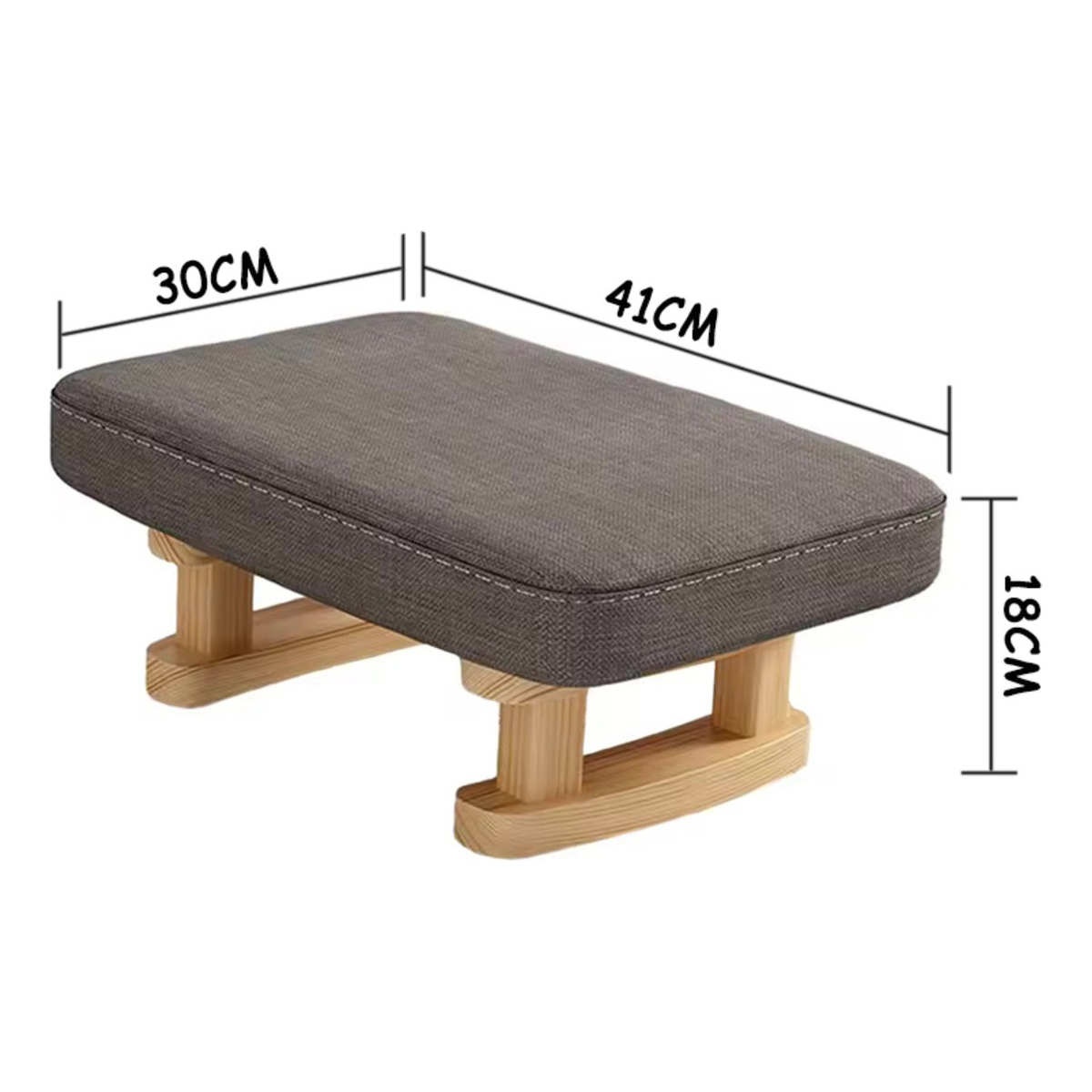Mini Taburete Banquito Posapies Patas De Madera - Imagen 10