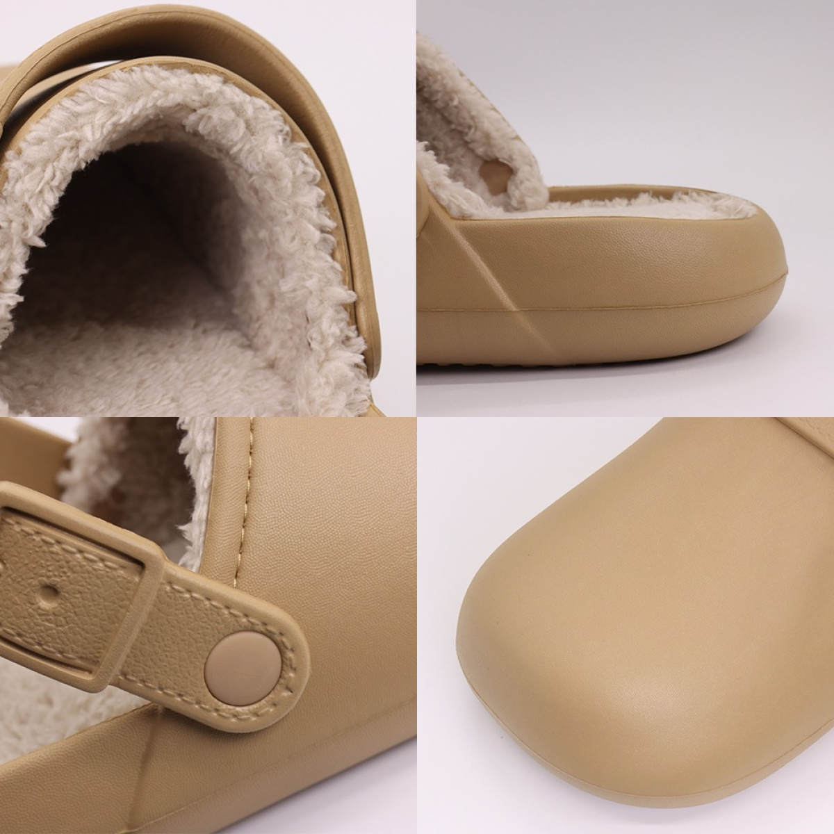 Zapato Sueco Abierto Corderito Abrigado Para Dama - Imagen 14