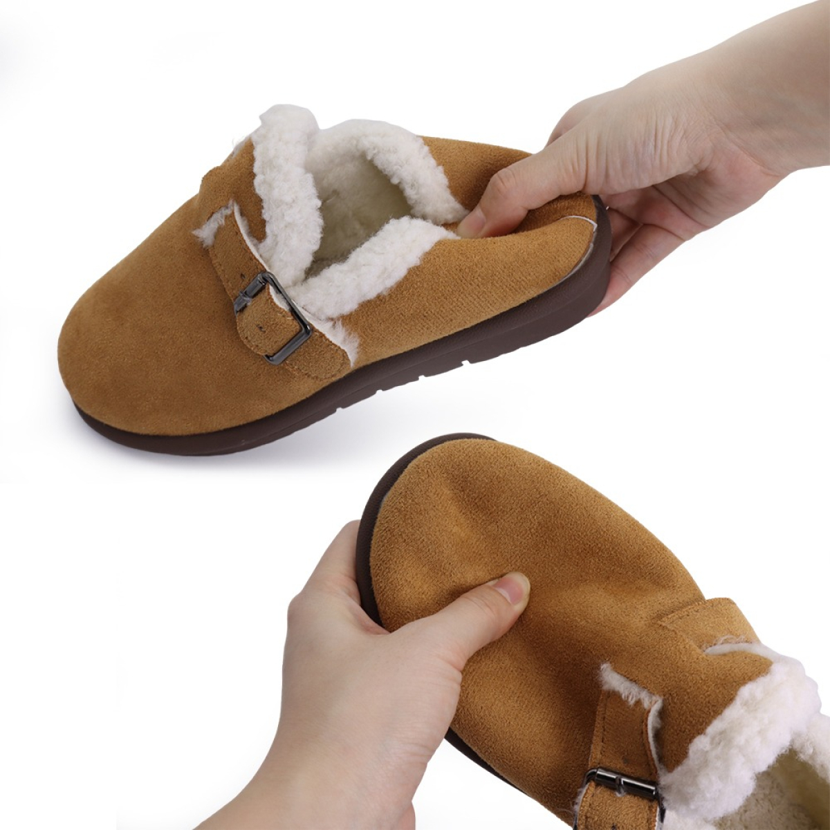Zapatos Pantufla Abigados Para Dama Con Corderito Calido - Imagen 4