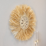 Decoración De Pared Boho Fibras Naturales Detalles En Madera - Imagen 5